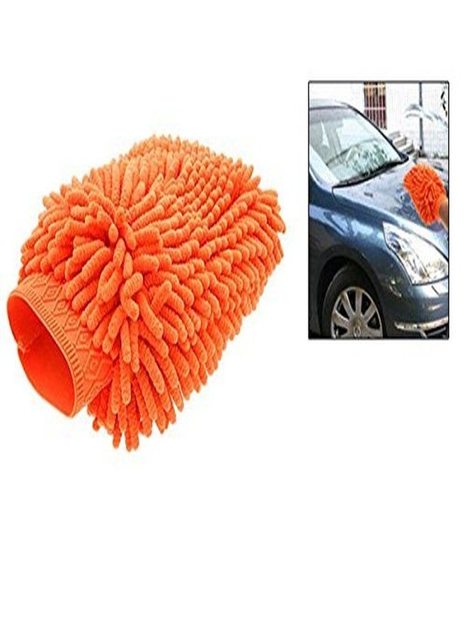 Mayatra's Pack of 2 Double Sided Microfibre Wash and Dust Mitt Cleaning Gloves (Random Colors) - Image 5